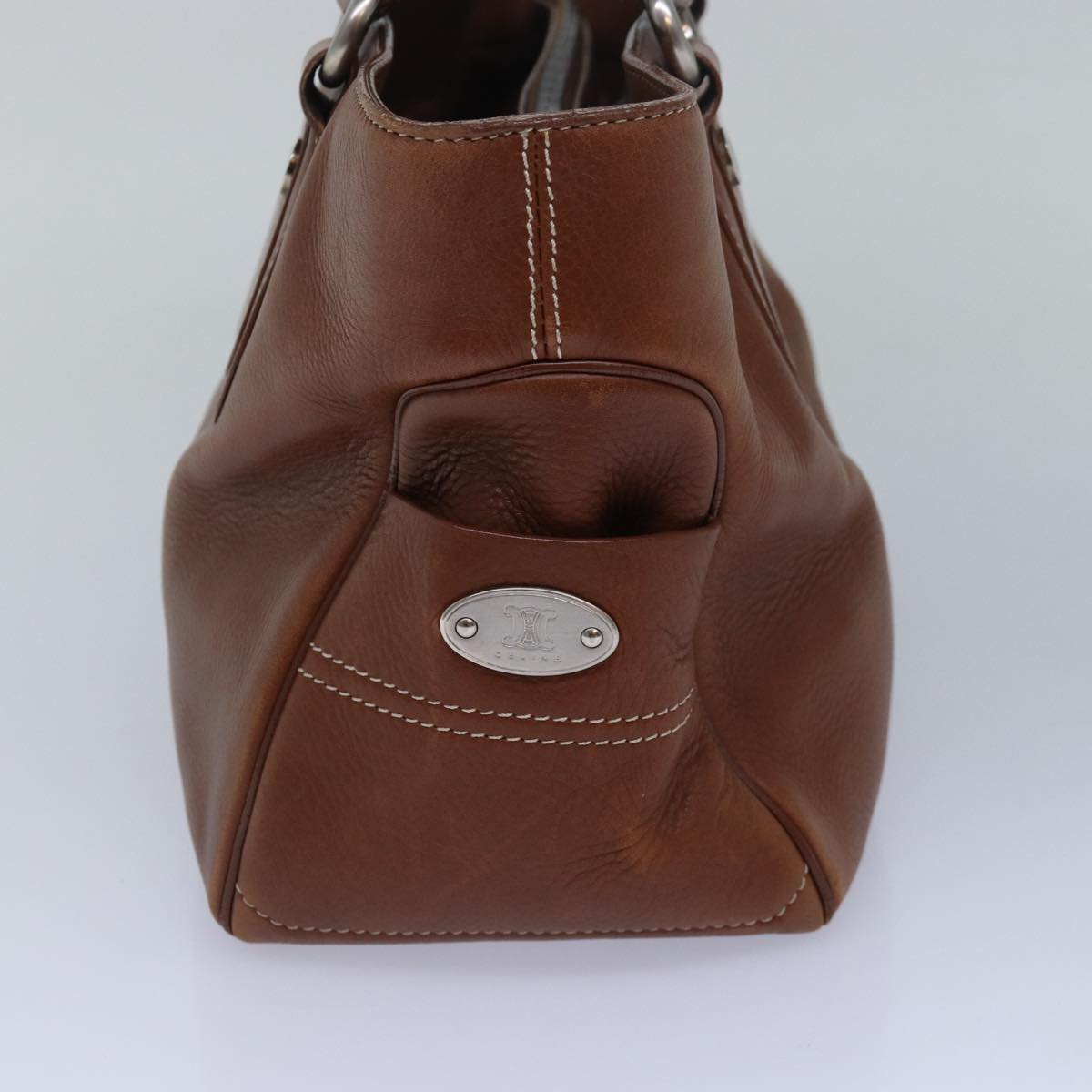 Luxury CELINE Hand Bag Leather Brown  82689