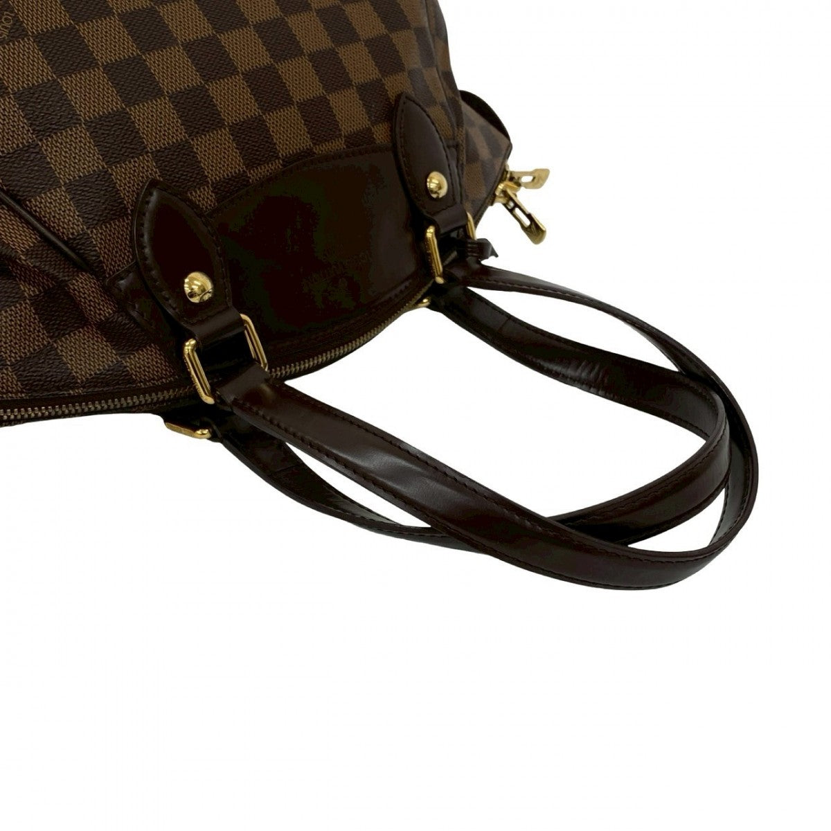 LOUIS VUITTON Handbag leather Brown Damier Verona PM