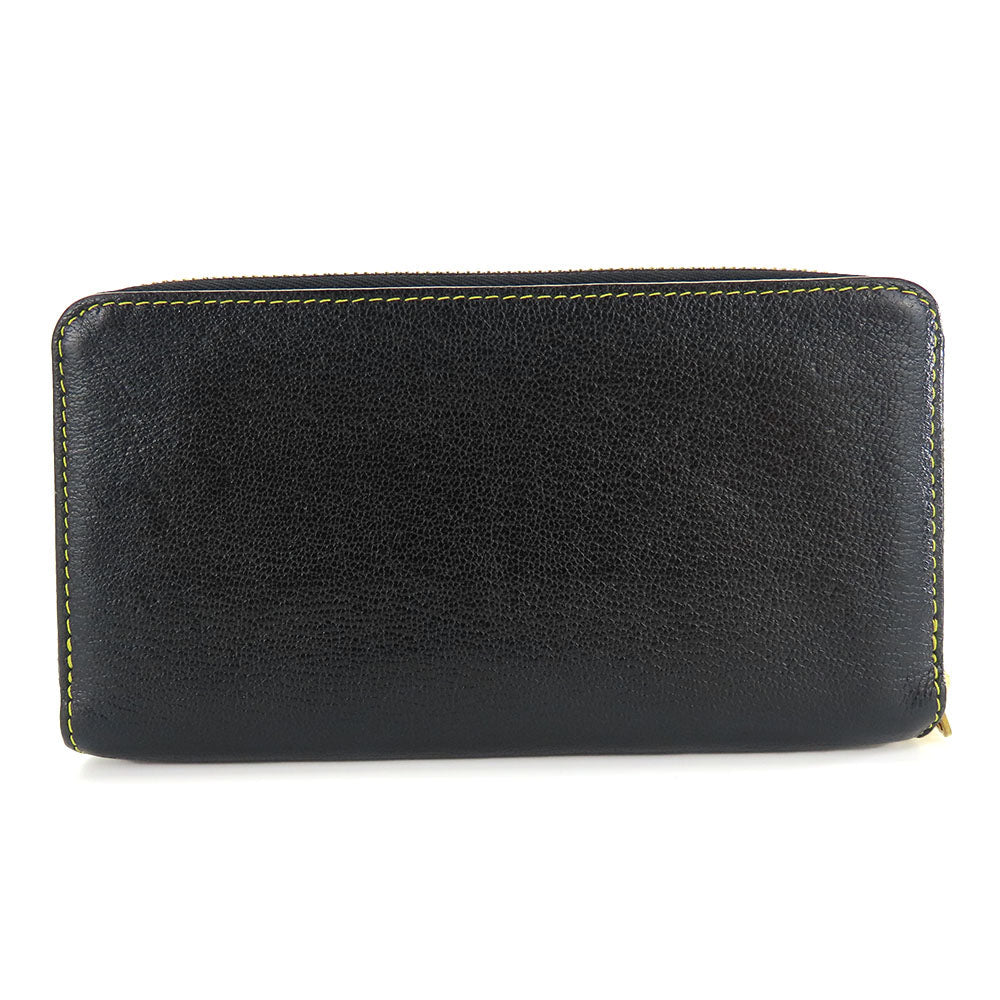LOUIS VUITTON Long Wallet Purse M93029 leather black Suhari Zippy wallet