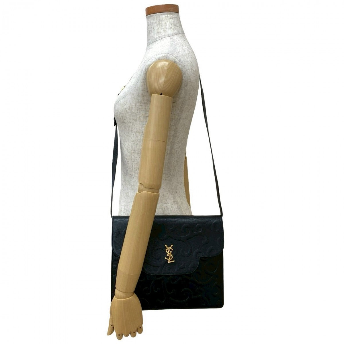 YVES SAINT LAURENT Shoulder Bag leather black