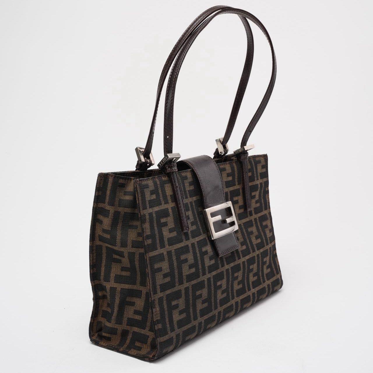Fendi  Zucca Double Top Handle Bag