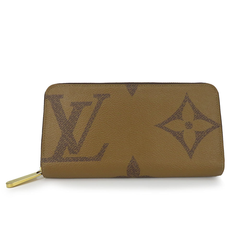 LOUIS VUITTON Long Wallet Purse M69353 monogram giant reverse Brown Zippy wallet