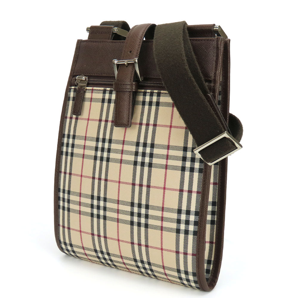 BURBERRY Shoulder Bag Canvas, Leather beige Women