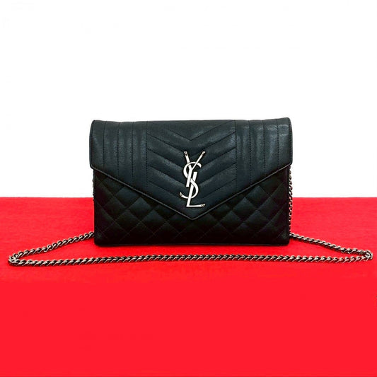 YVES SAINT LAURENT Shoulder Bag leather black