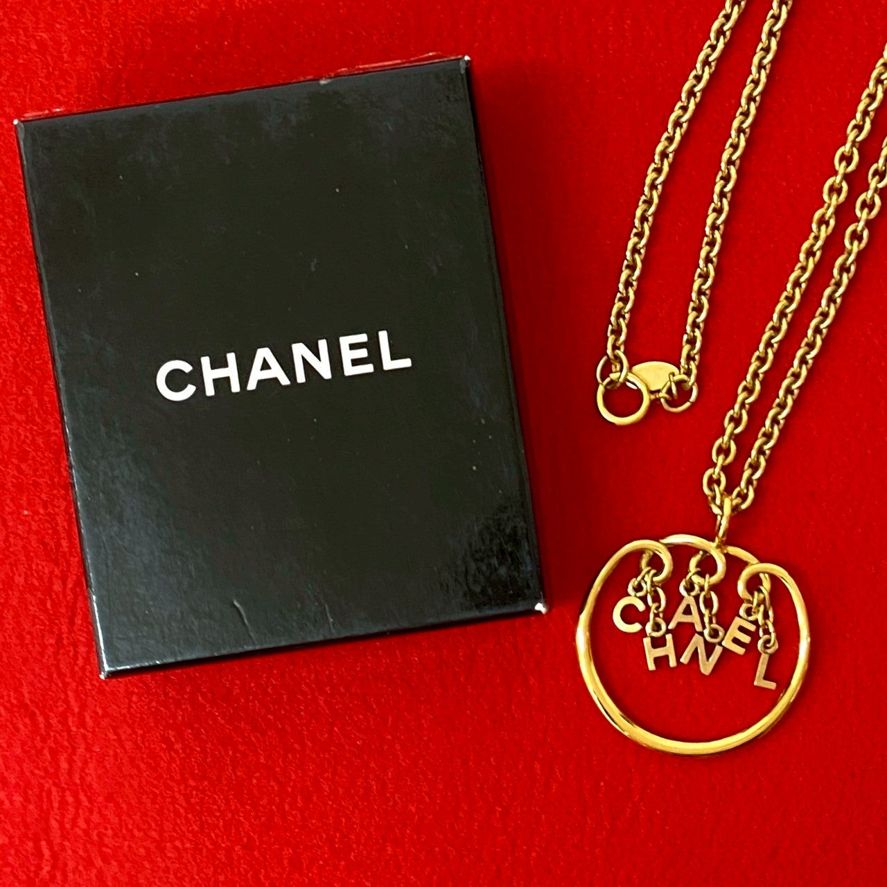 CHANEL Necklace Gold Plated gold