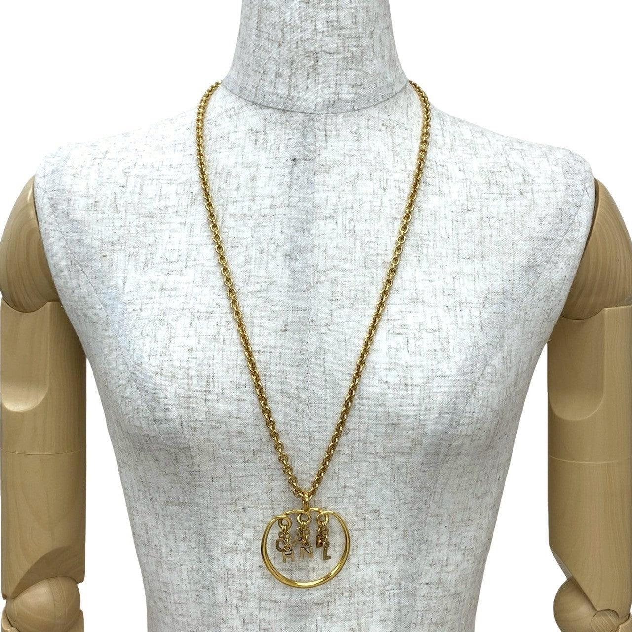 CHANEL Necklace Gold Plated gold