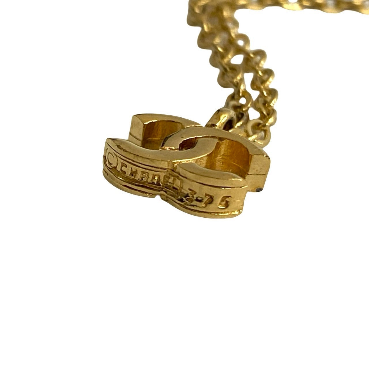 CHANEL Necklace Gold Plated gold