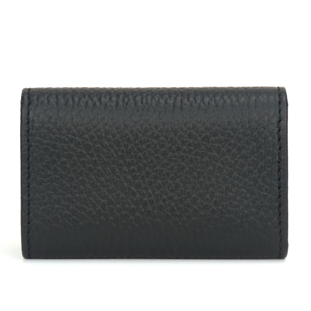 GUCCI Key case Key holder  456118 leather black GG Marmont Women
