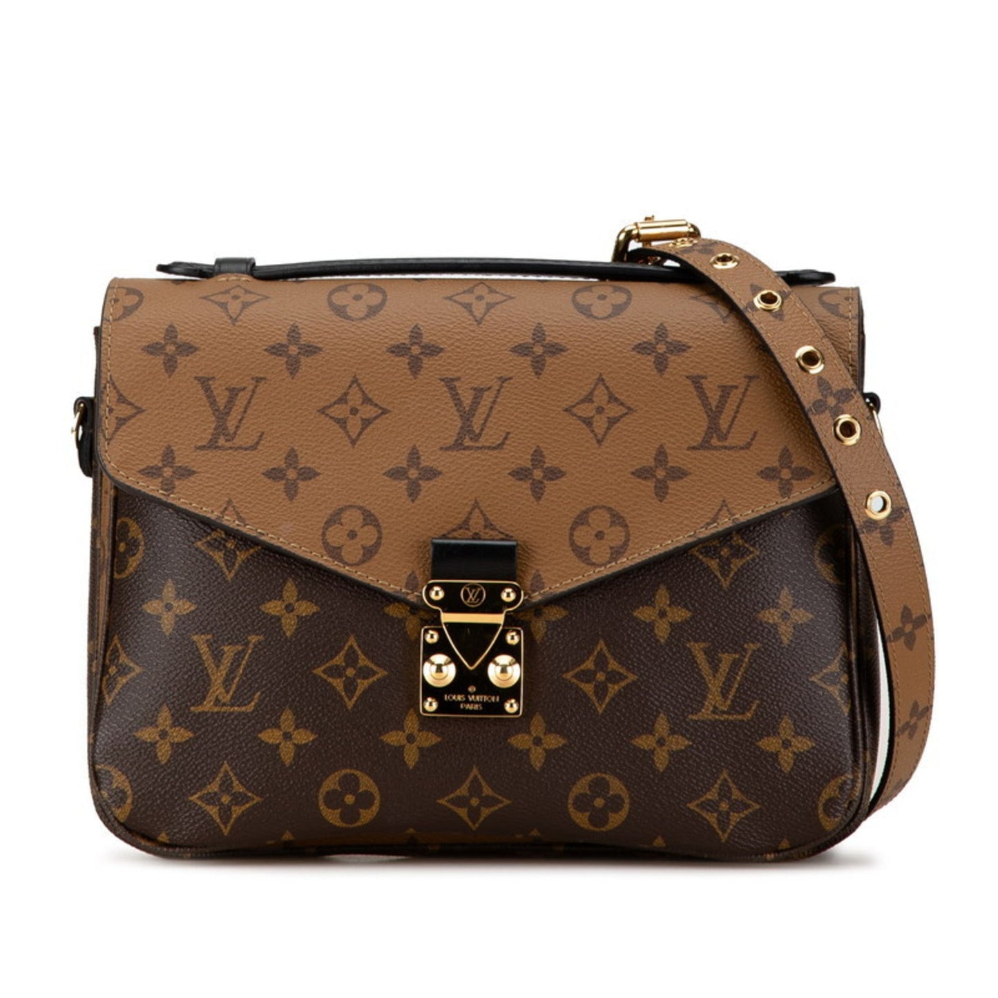 Louis Vuitton Monogram Reverse Pvc Leather Handbag Pochette Shoulder Bag