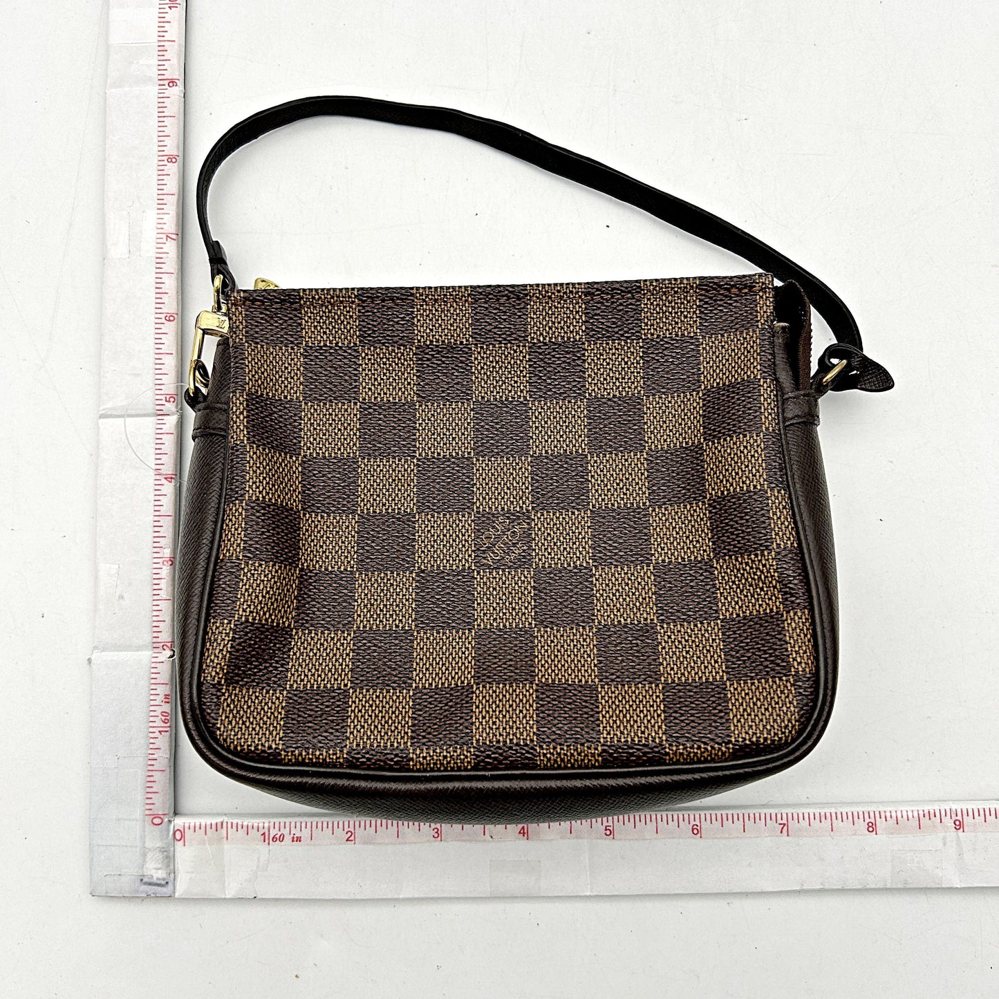 LOUIS VUITTON Damier Ebene Trousse Make Up Bag Pochette lv6937ce