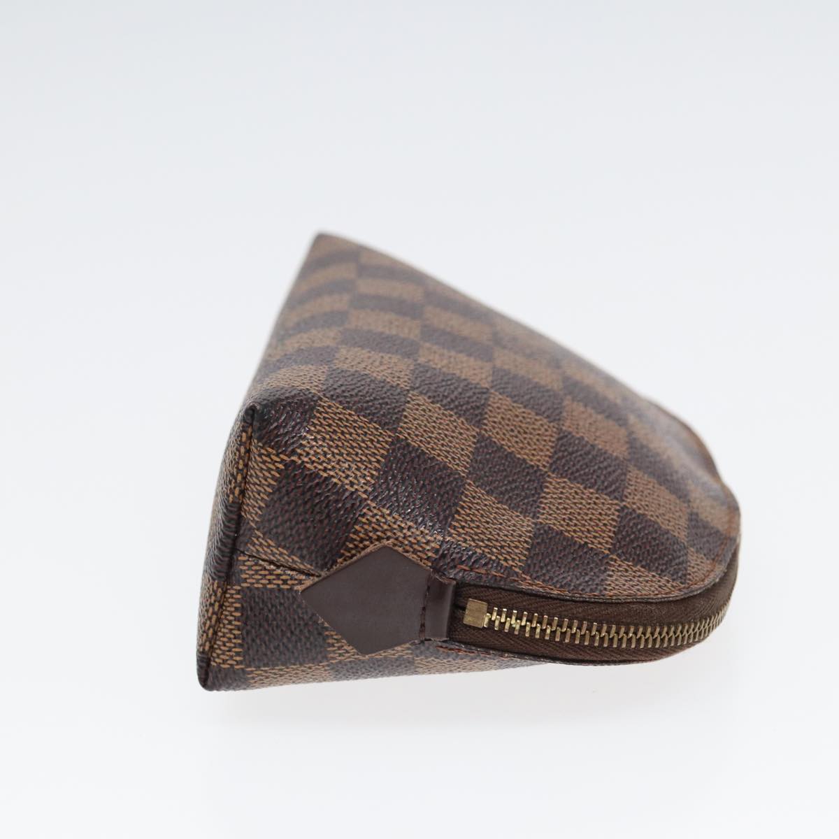 LOUIS VUITTON Damier Ebene Pochette Cosmetic PM Pouch N47516 LV Auth 82976