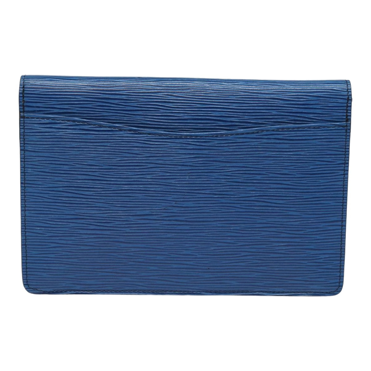 LOUIS VUITTON Epi Montaigne 23 Clutch Bag Blue M52665 LV Auth 82998