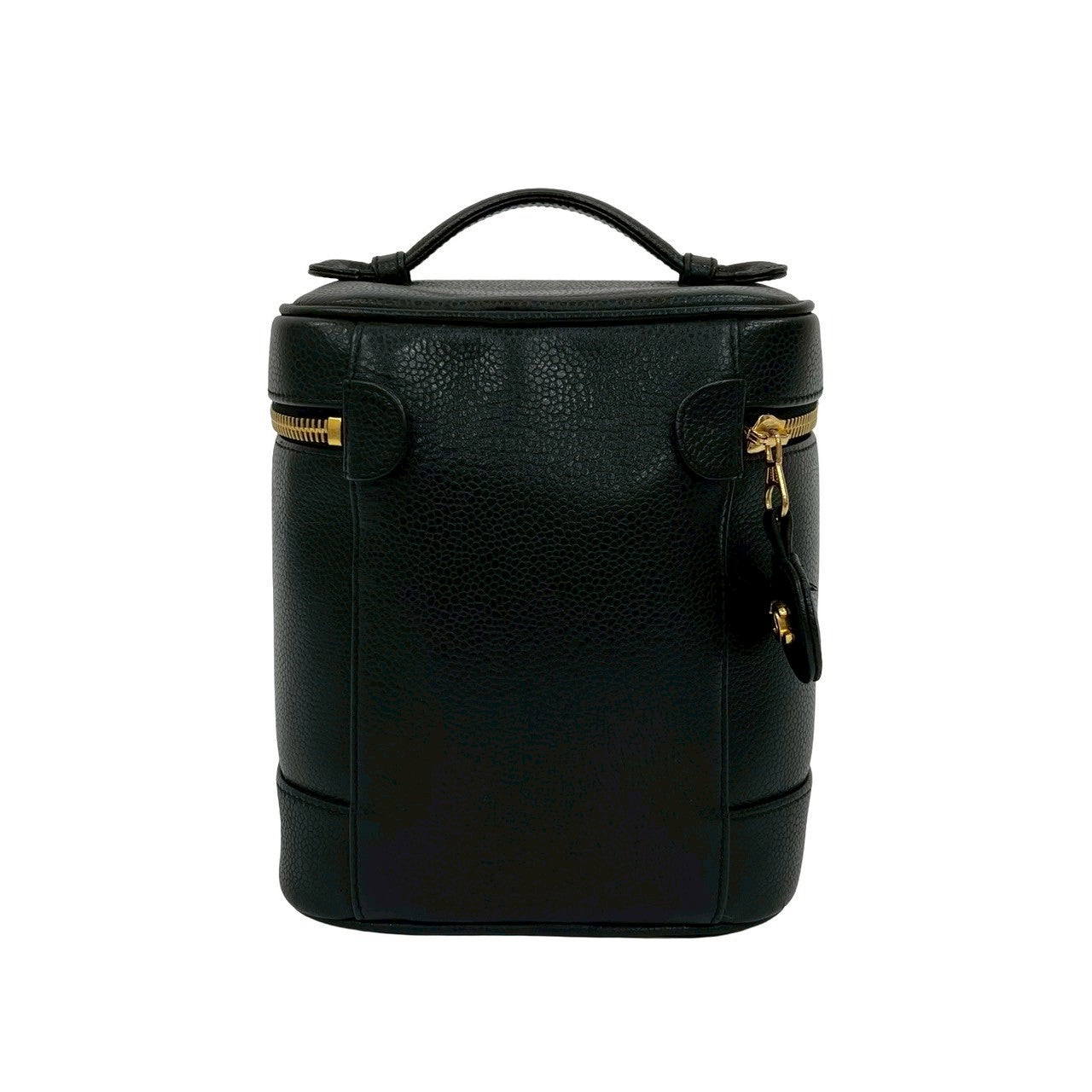 CHANEL Handbag Matt caviar skin black