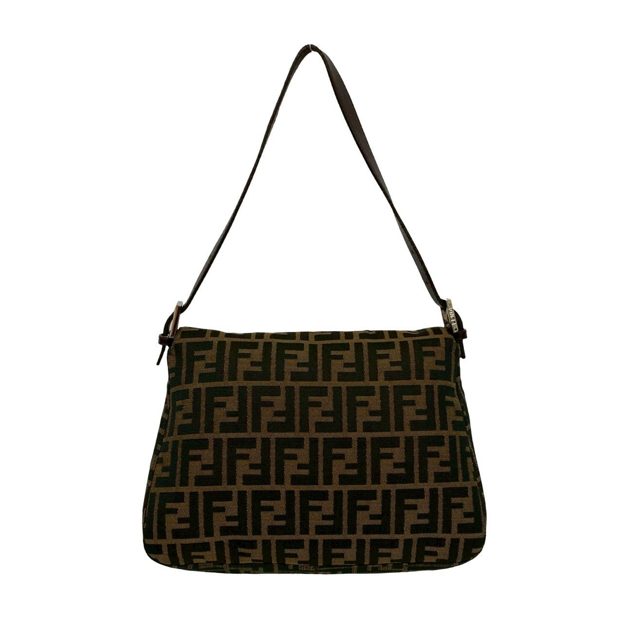 FENDI Shoulder Bag leather Brown Mamma Bucket