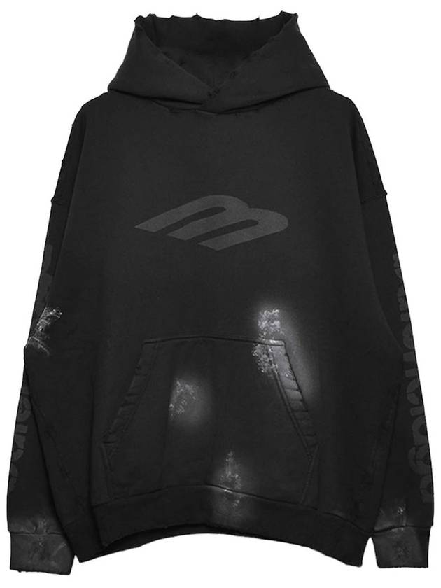 Luxury Balenciaga Trending 2026 Logo Print Hoodie Black
