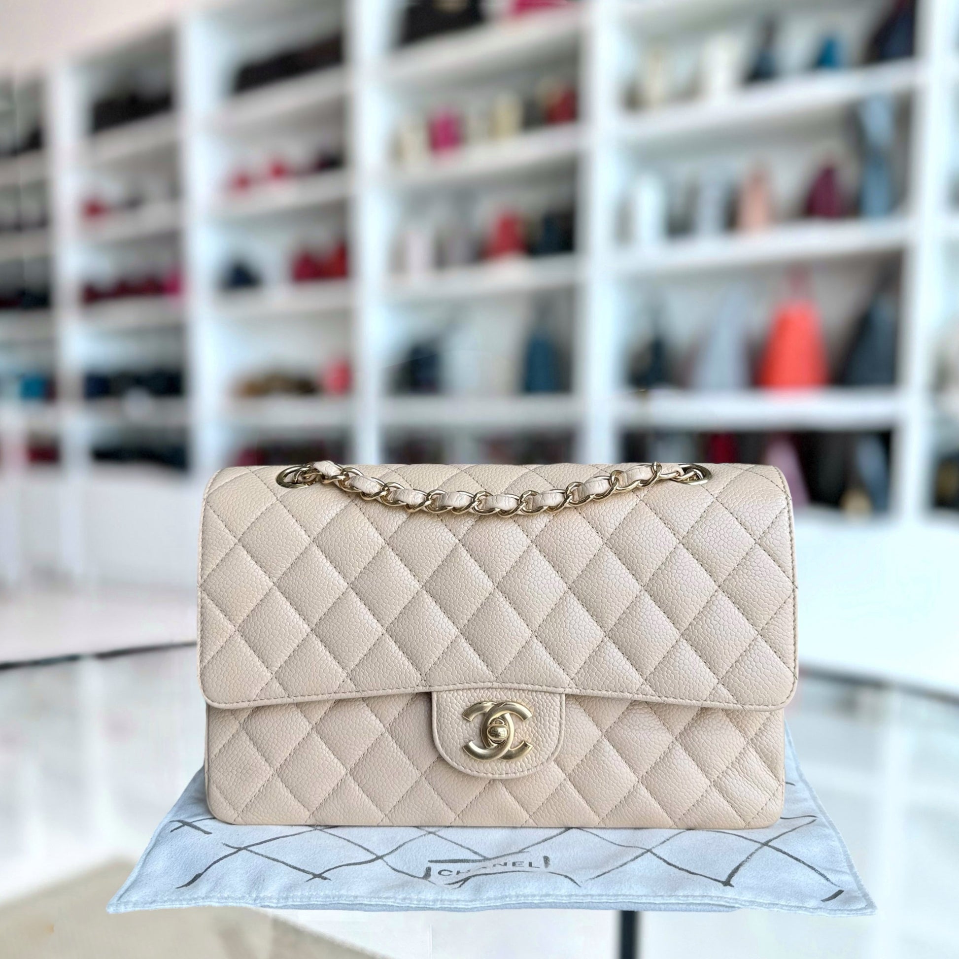 Chanel Classic Flap Medium Shoulder Bag - EworeBags