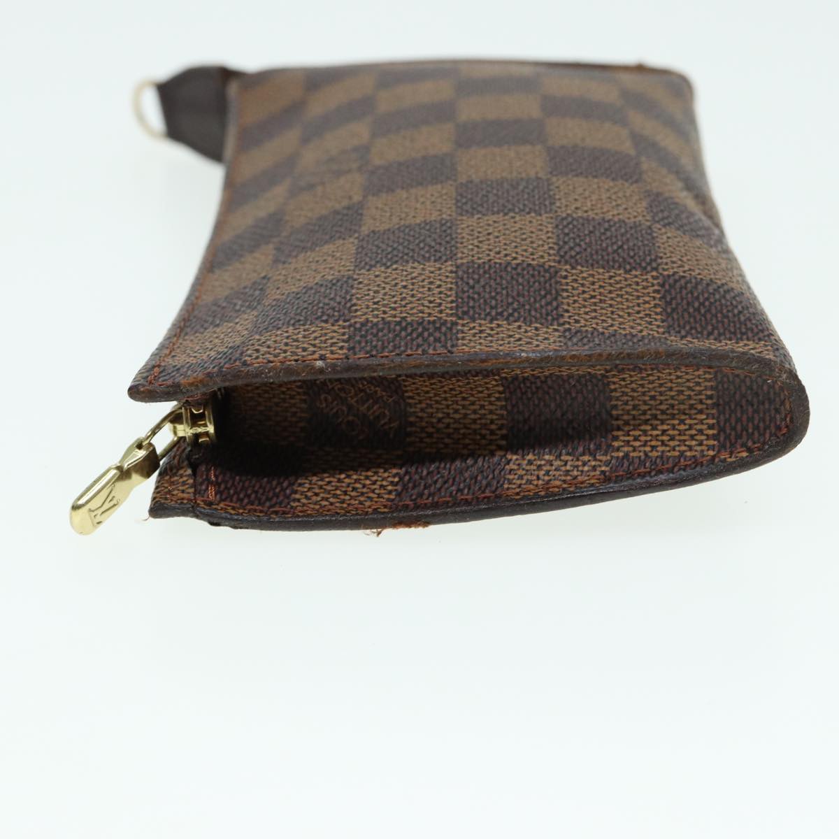 LOUIS VUITTON Damier Ebene Marais Pouch LV Auth 83001