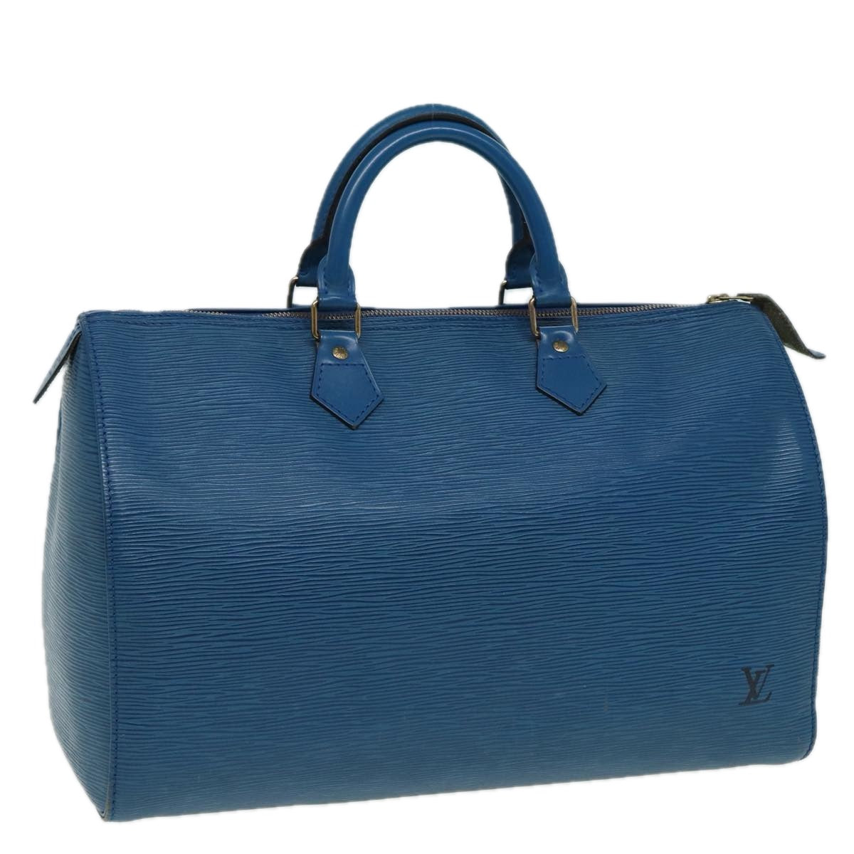 LOUIS VUITTON Epi Hand Bag Toledo Blue M42995 LV Auth 83022