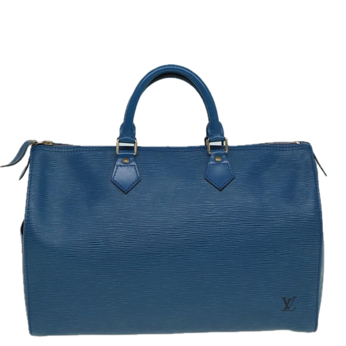 LOUIS VUITTON Epi Hand Bag Toledo Blue M42995 LV Auth 83022