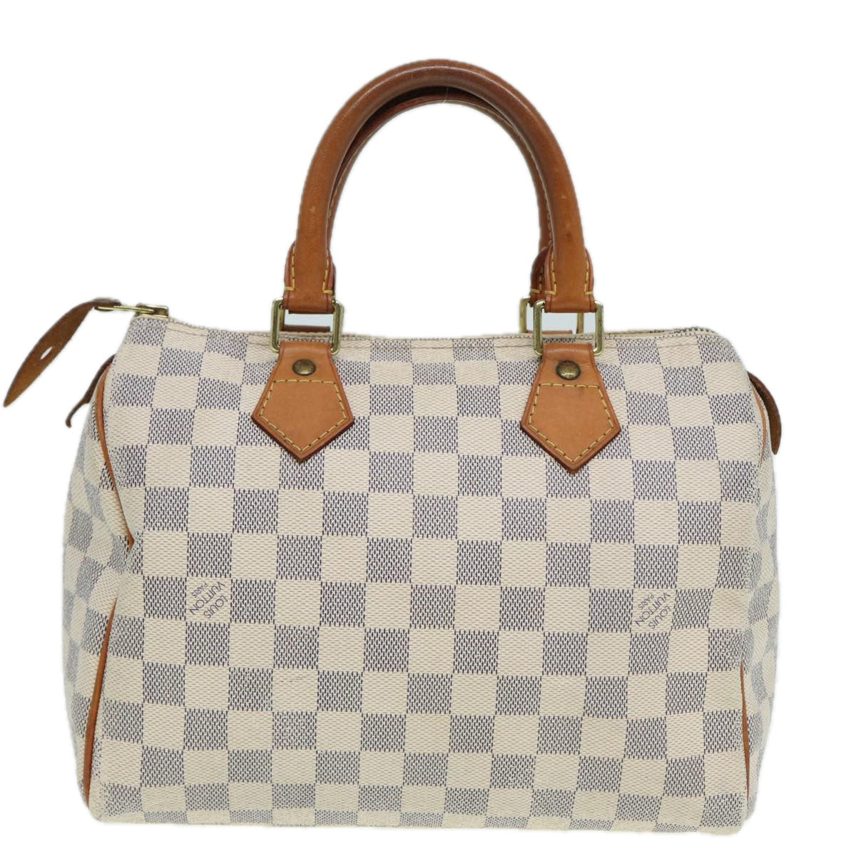 LOUIS VUITTON Damier Azur Hand Bag N41534 LV Auth 83072