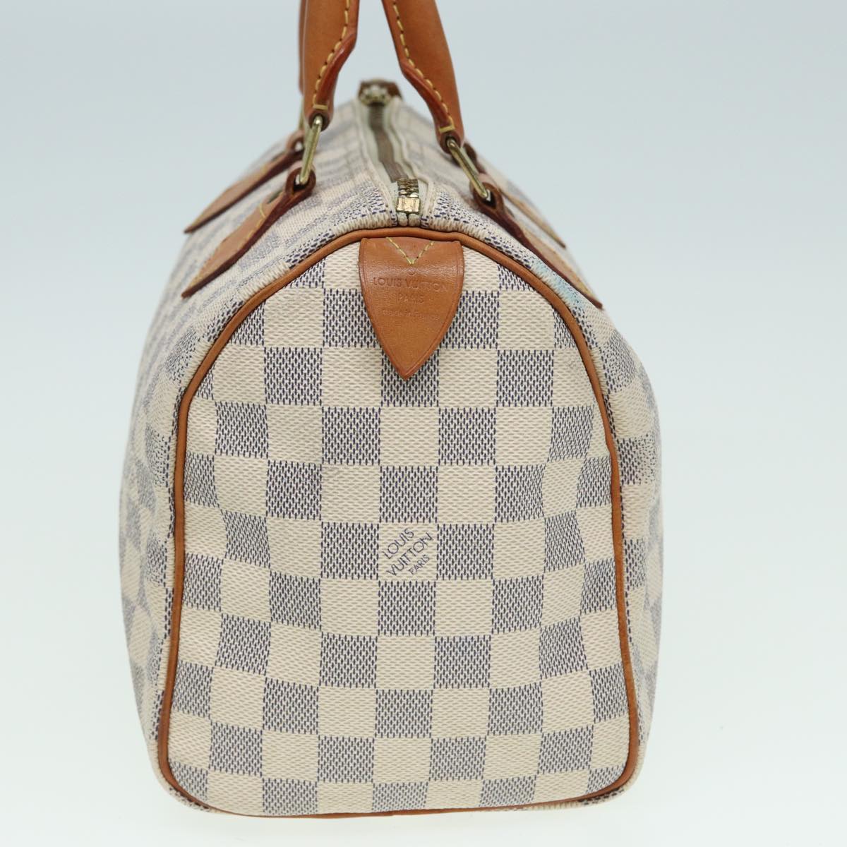 LOUIS VUITTON Damier Azur Hand Bag N41534 LV Auth 83072
