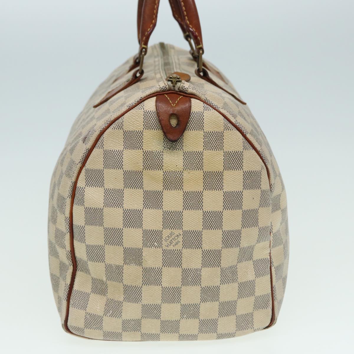 LOUIS VUITTON Damier Azur Hand Bag N41535 LV Auth 83075