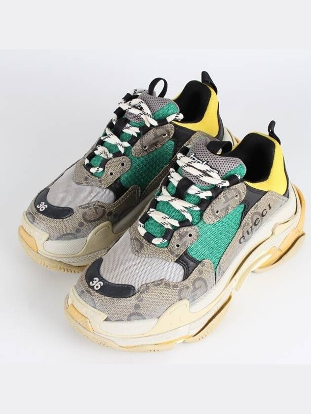 Gucci Luxury Balenciaga Trending 2026 Triple S Hacker Sneakers 36 230