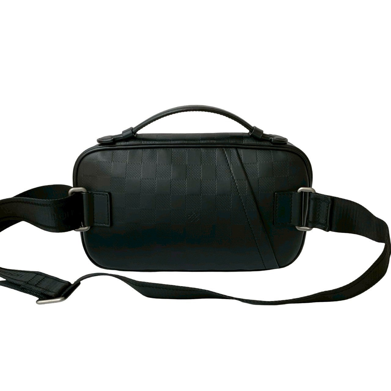 LOUIS VUITTON Sling bag leather black Damier Anfini Ambreil