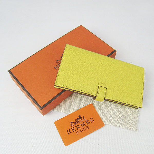 Luxury Hermes Wallet H015 Ladies Wallet Yellow