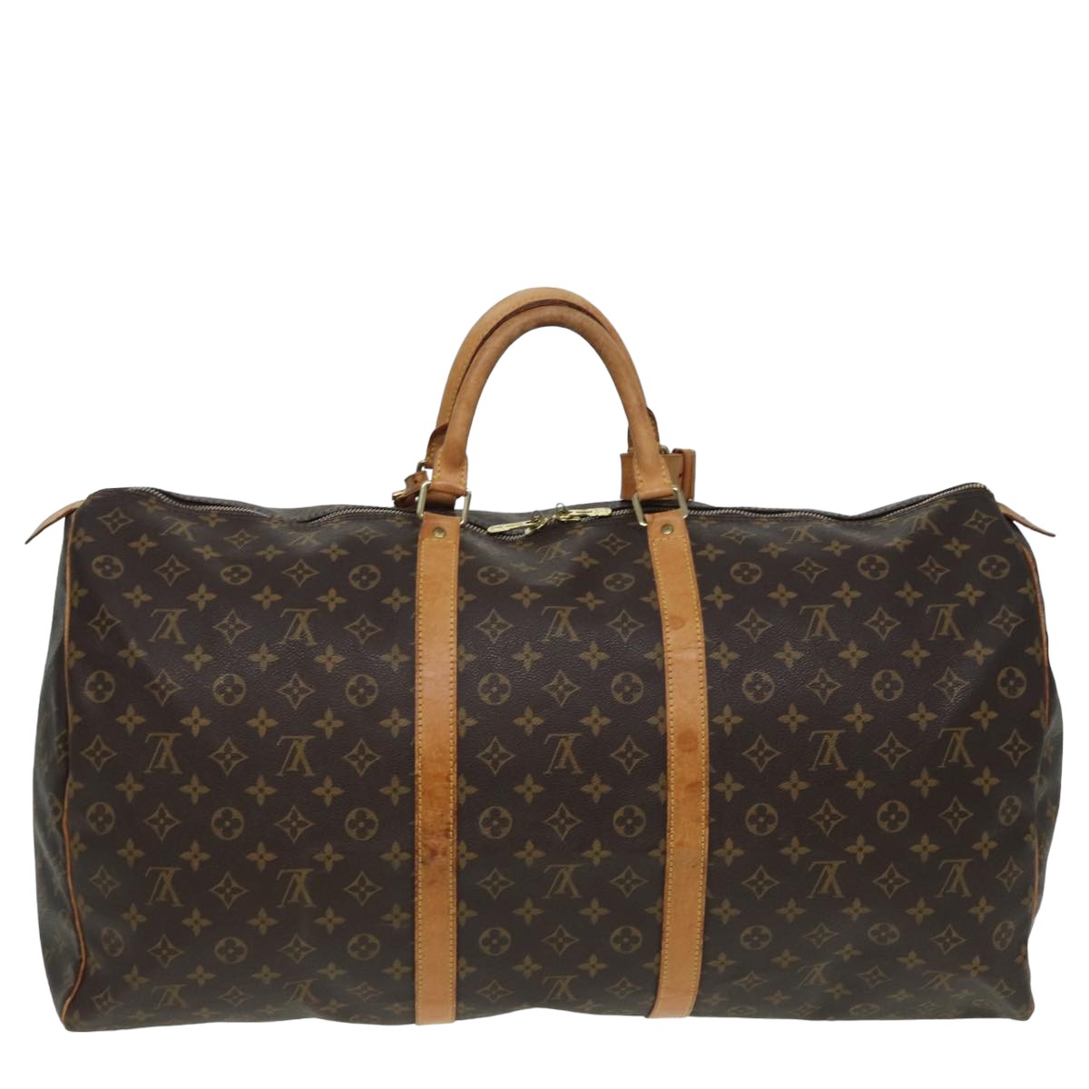 LOUIS VUITTON Monogram Keepall 60 Boston Bag M41422 LV Auth 83207