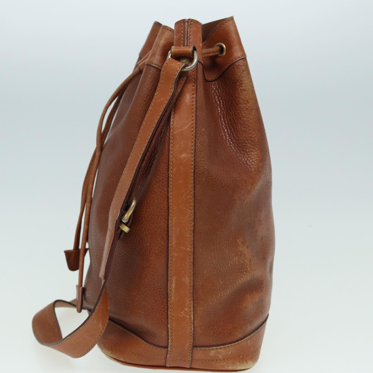 Luxury CELINE Shoulder Bag Leather Brown  83325
