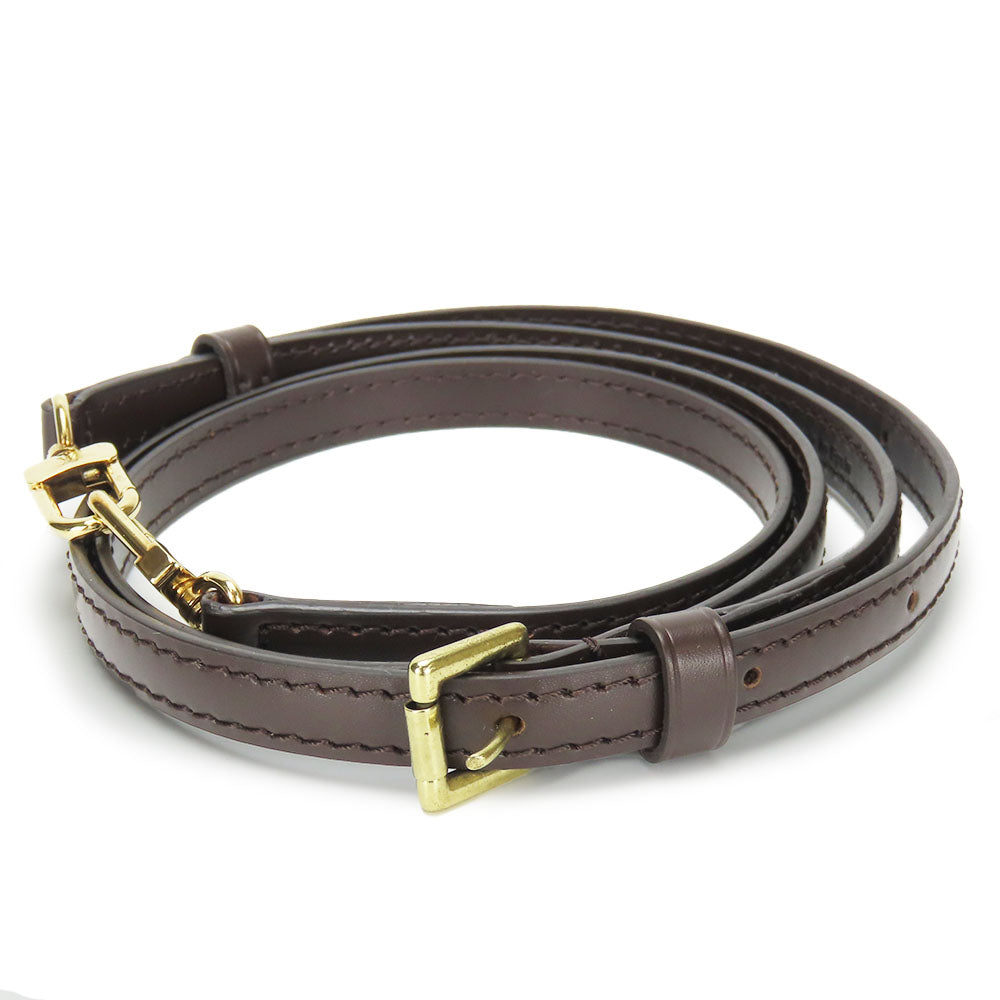 LOUIS VUITTON Shoulder strap leather Brown