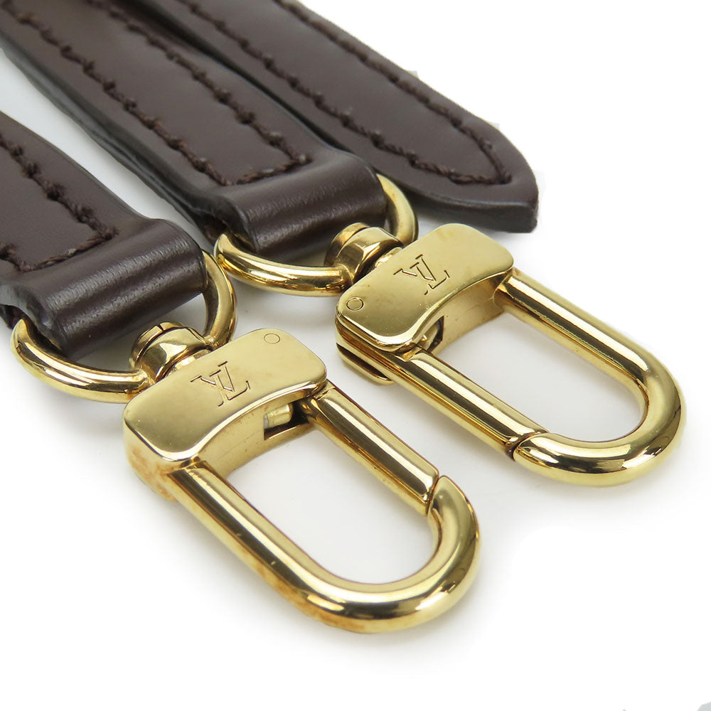 LOUIS VUITTON Shoulder strap leather Brown