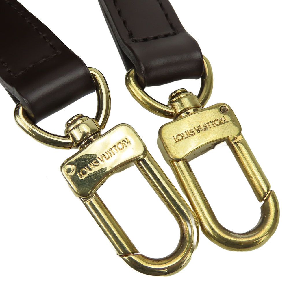 LOUIS VUITTON Shoulder strap leather Brown
