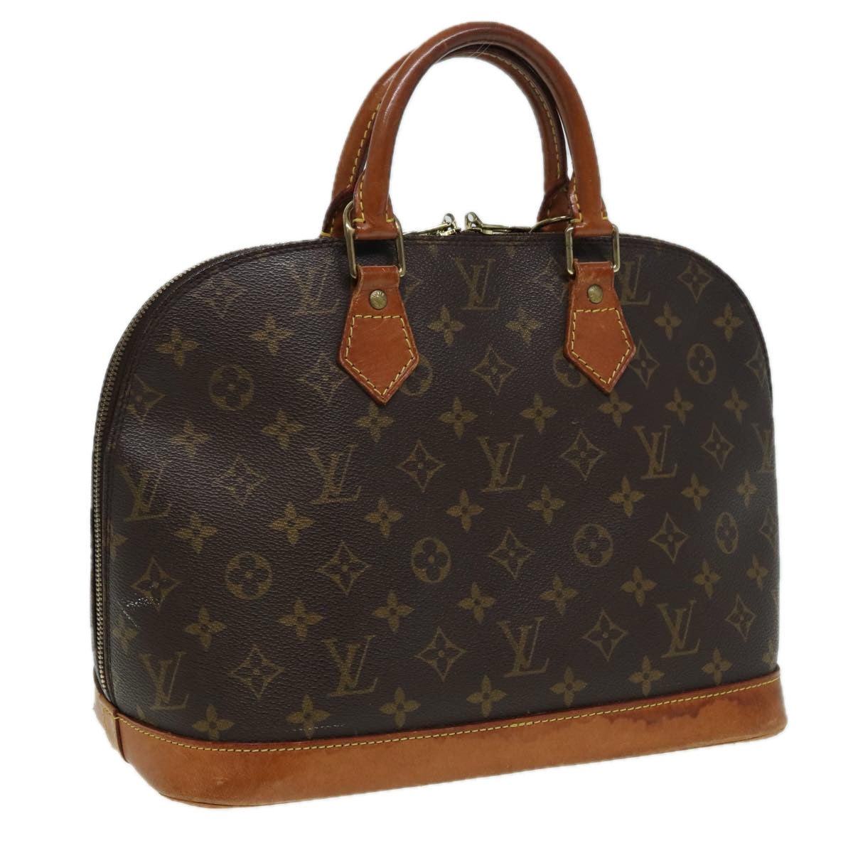 LOUIS VUITTON Monogram Alma Hand Bag M51130 LV Auth 83357