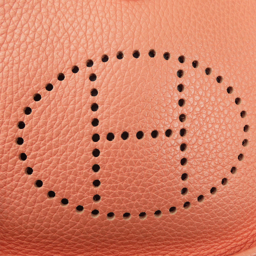 HERMES Shoulder Bag Togo salmon pink Evelyn TPM