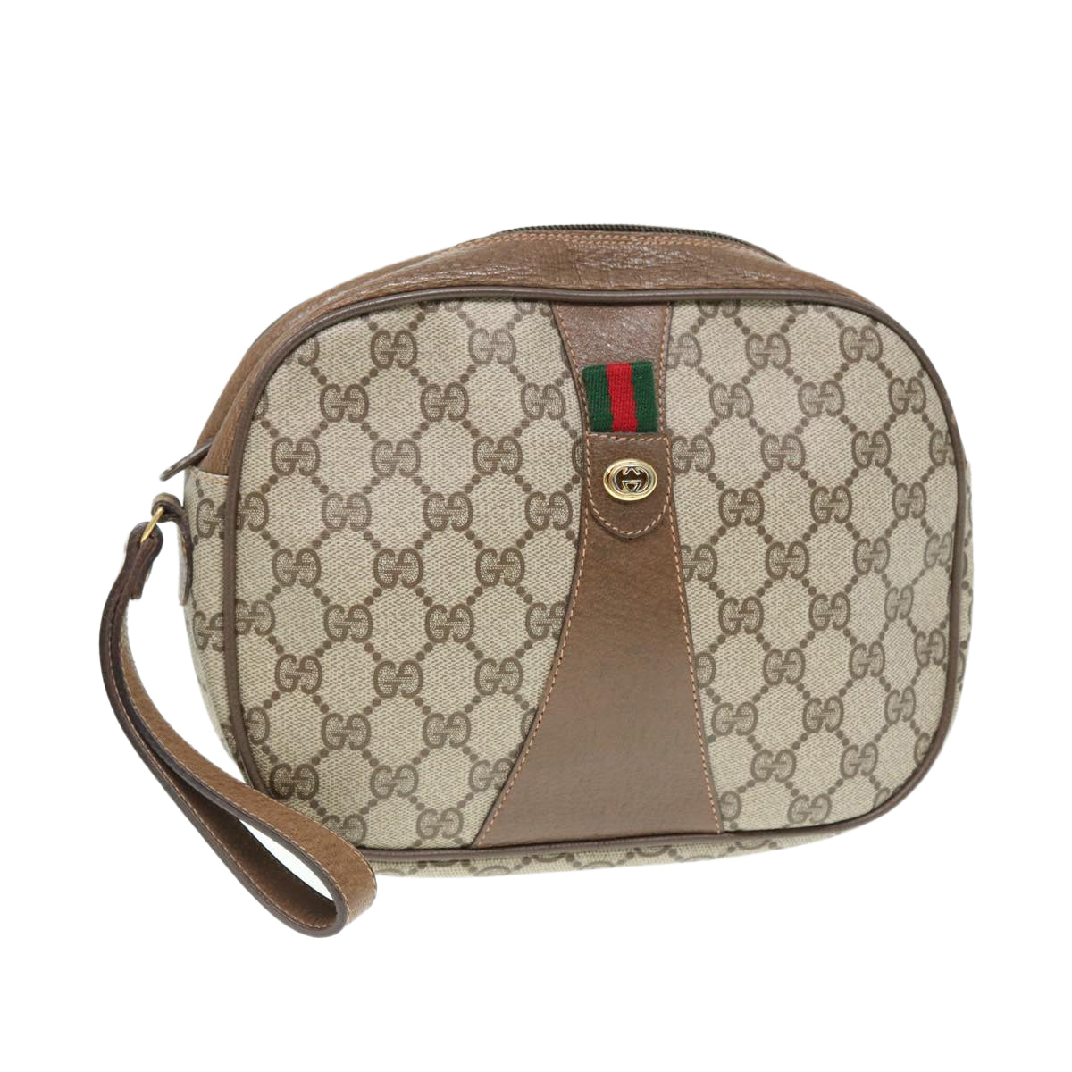 Gucci Leather Canvas Clutch