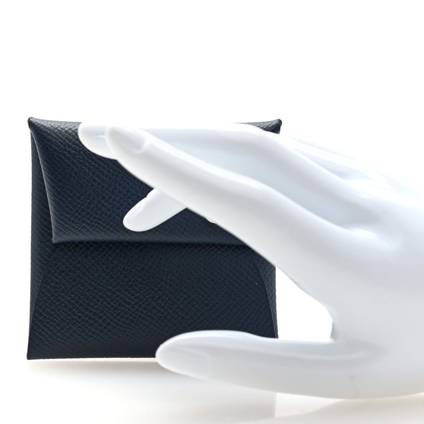 Hermes Epsom Verso Bastia Coin Purse Bleu Indigo Vert Amande