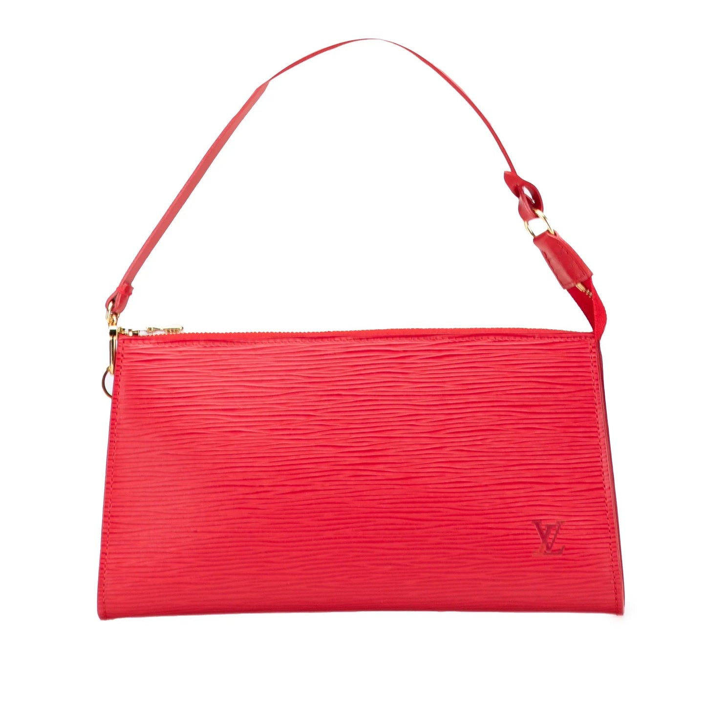 Red Louis Vuitton Epi Pochette Accessoires Shoulder Bag