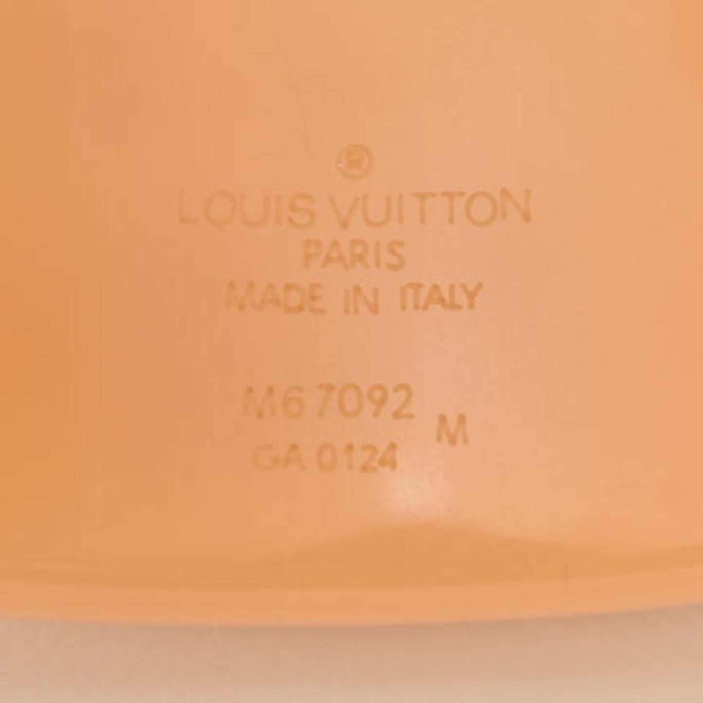 Louis Vuitton Clear Rose pink Resin Bangle