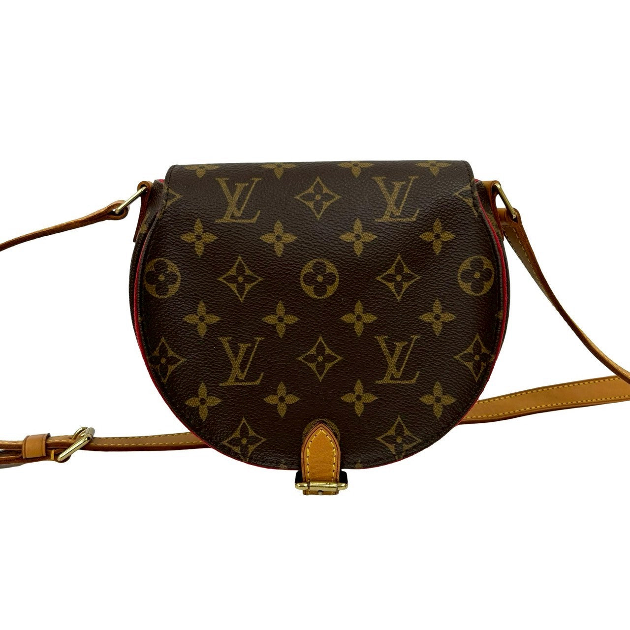 LOUIS VUITTON Shoulder Bag leather Brown Monogram Tamburan