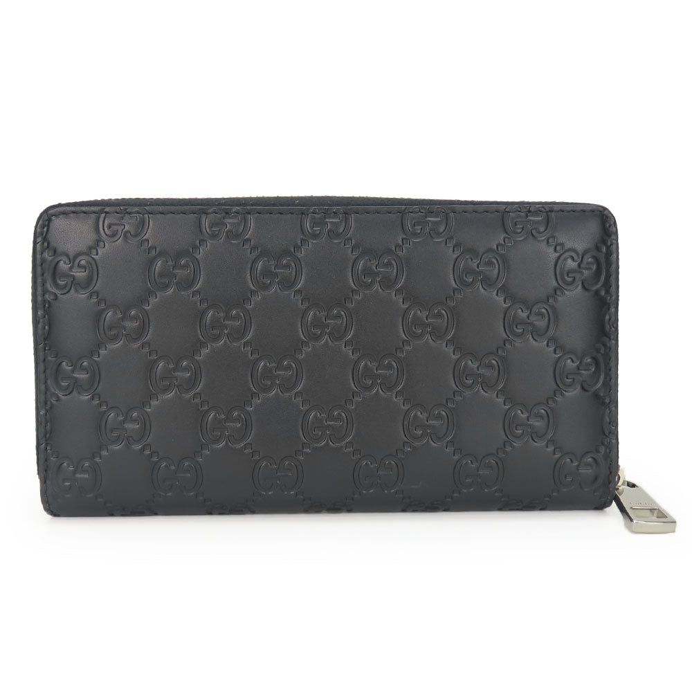 GUCCI Long Wallet Purse 473928 Guccisima black
