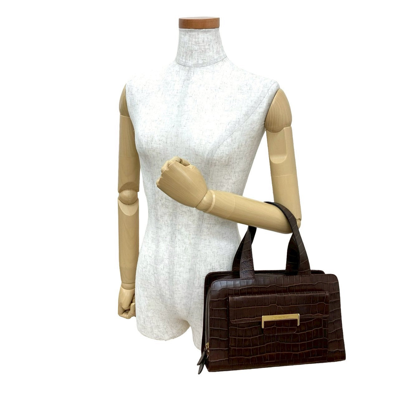 YVES SAINT LAURENT Handbag leather Brown