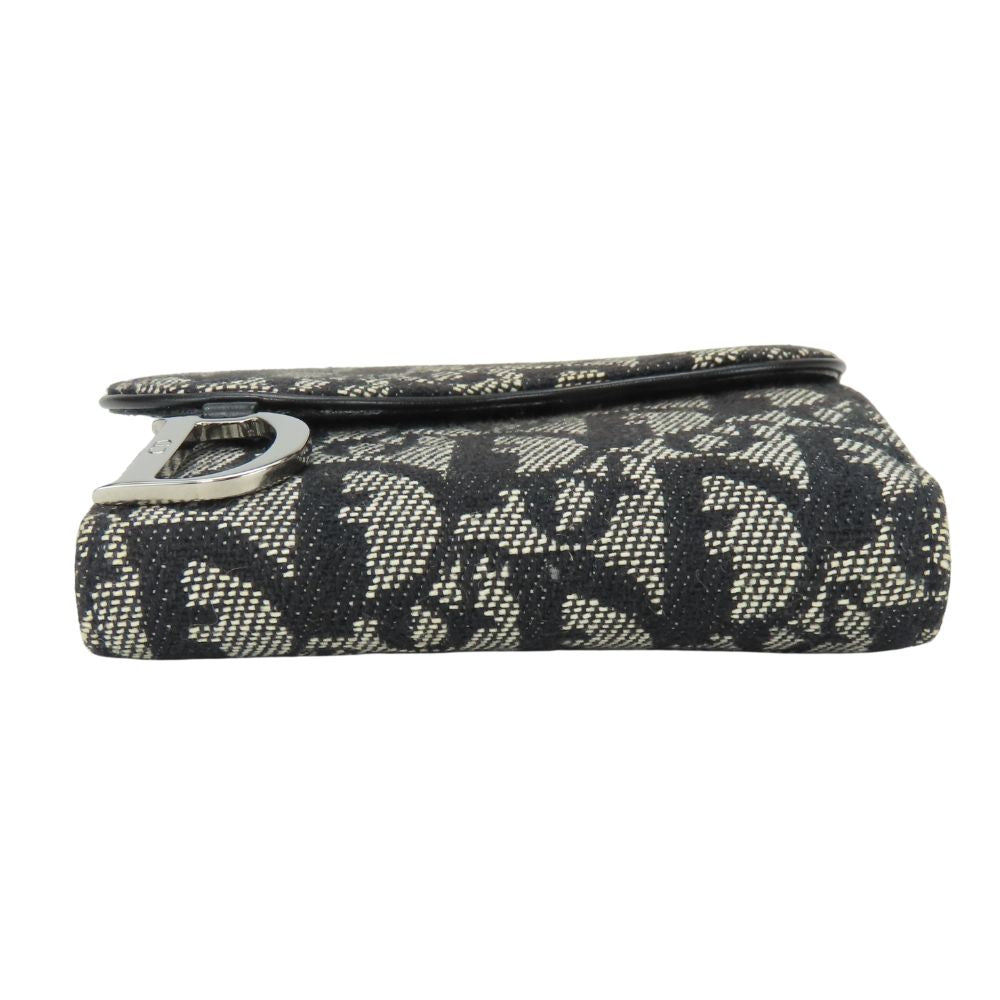 Christian Dior Bifold Wallet canvas black Women