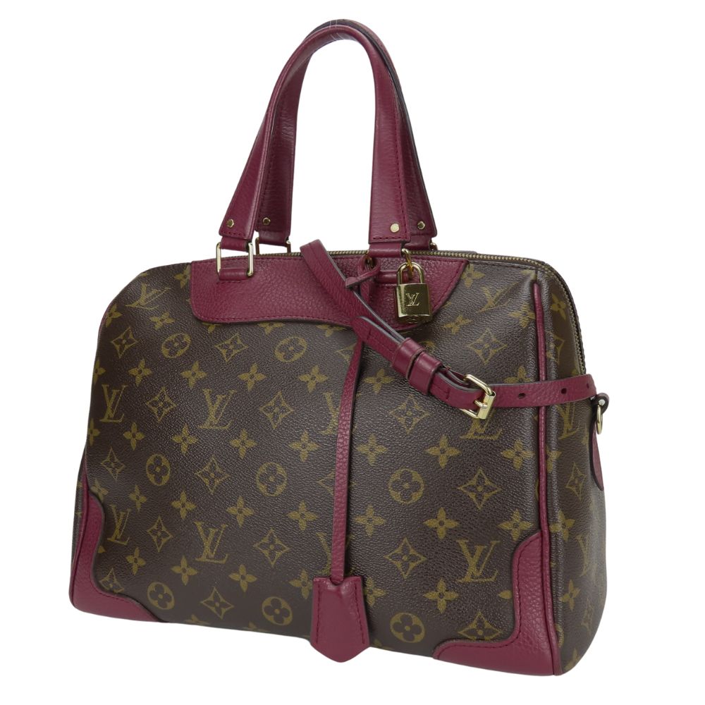 LOUIS VUITTON Handbag M40545 Monogram, Leather Brown Retiro Women