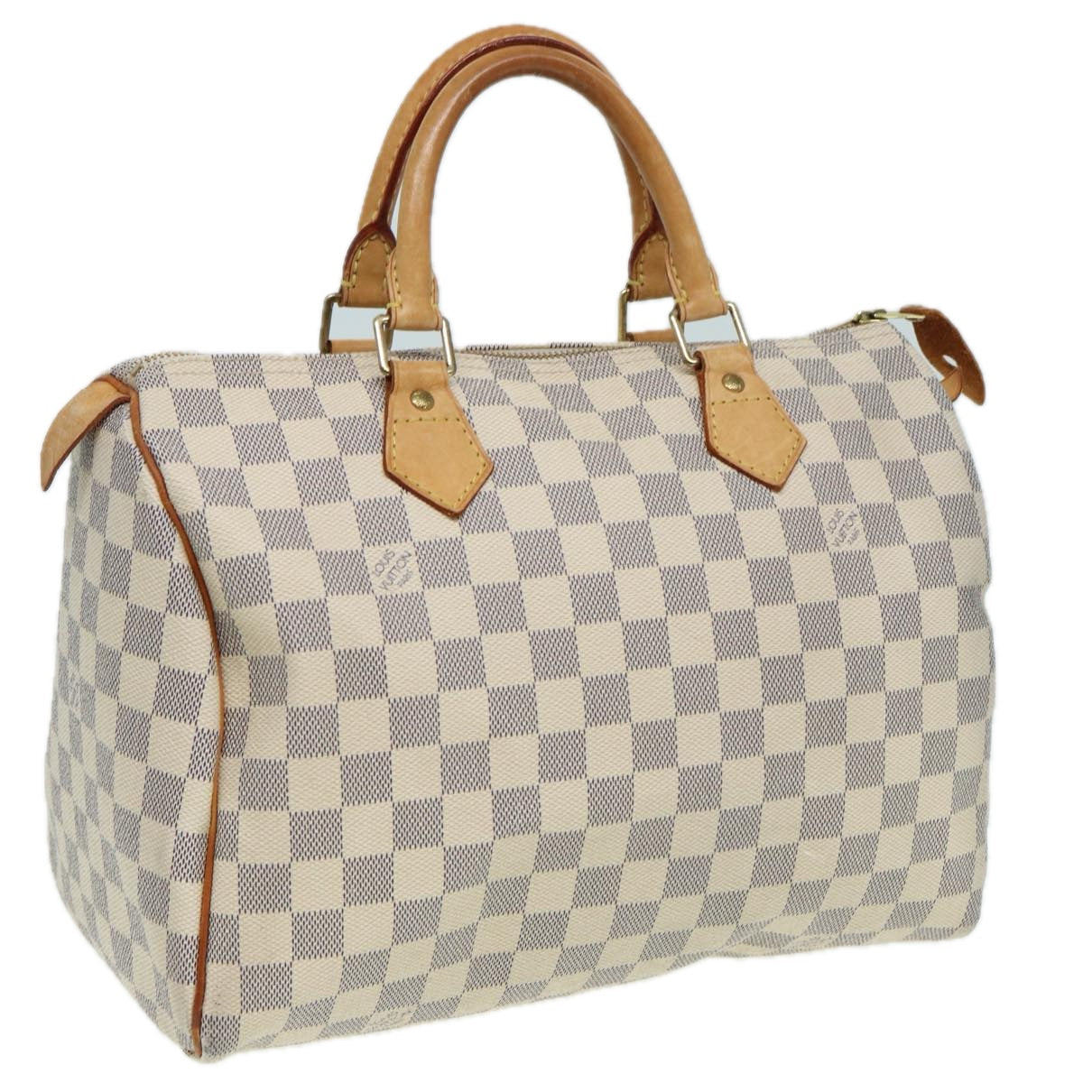 LOUIS VUITTON Damier Azur Hand Bag N41533 LV Auth 83992
