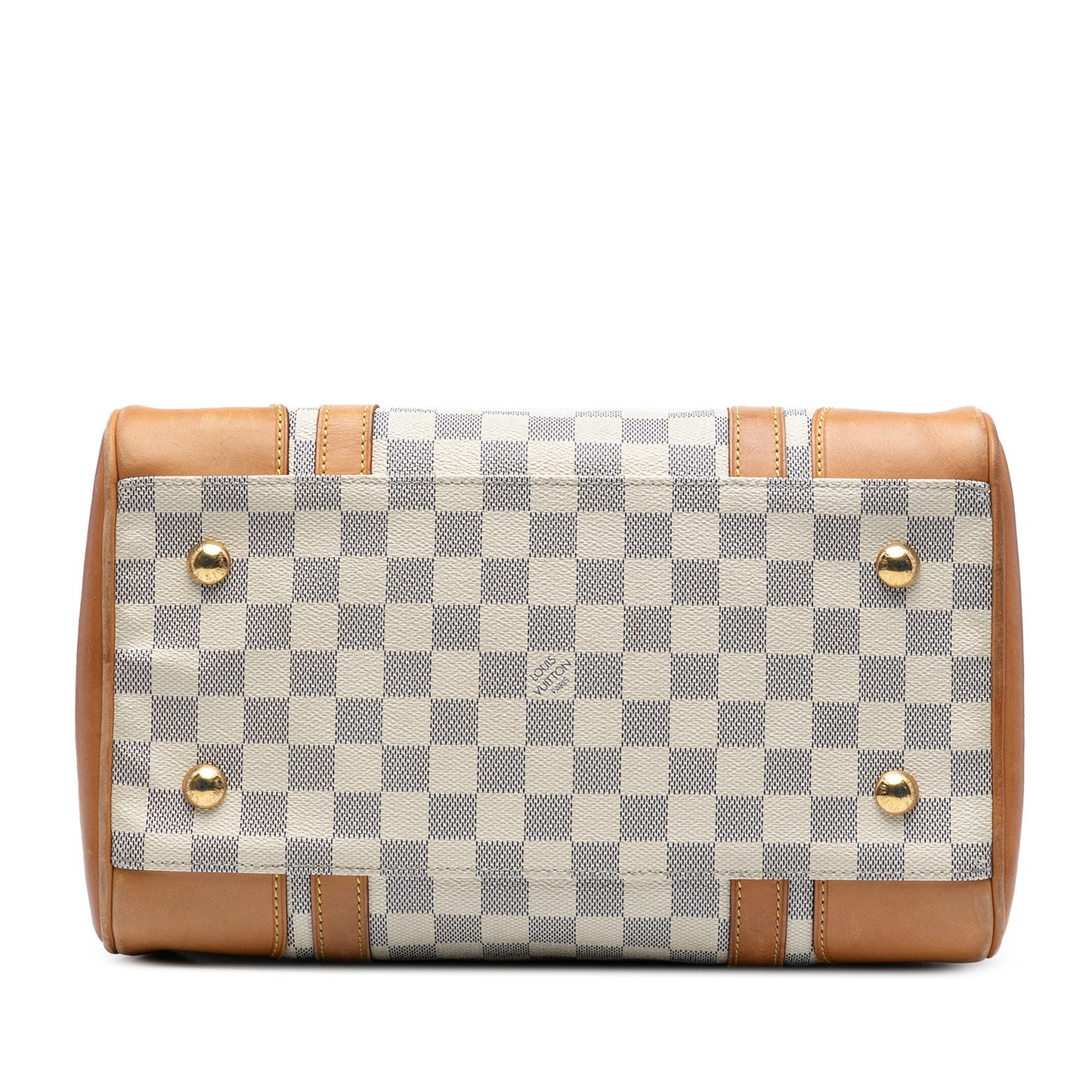 White Louis Vuitton Damier Azur Berkeley Handbag