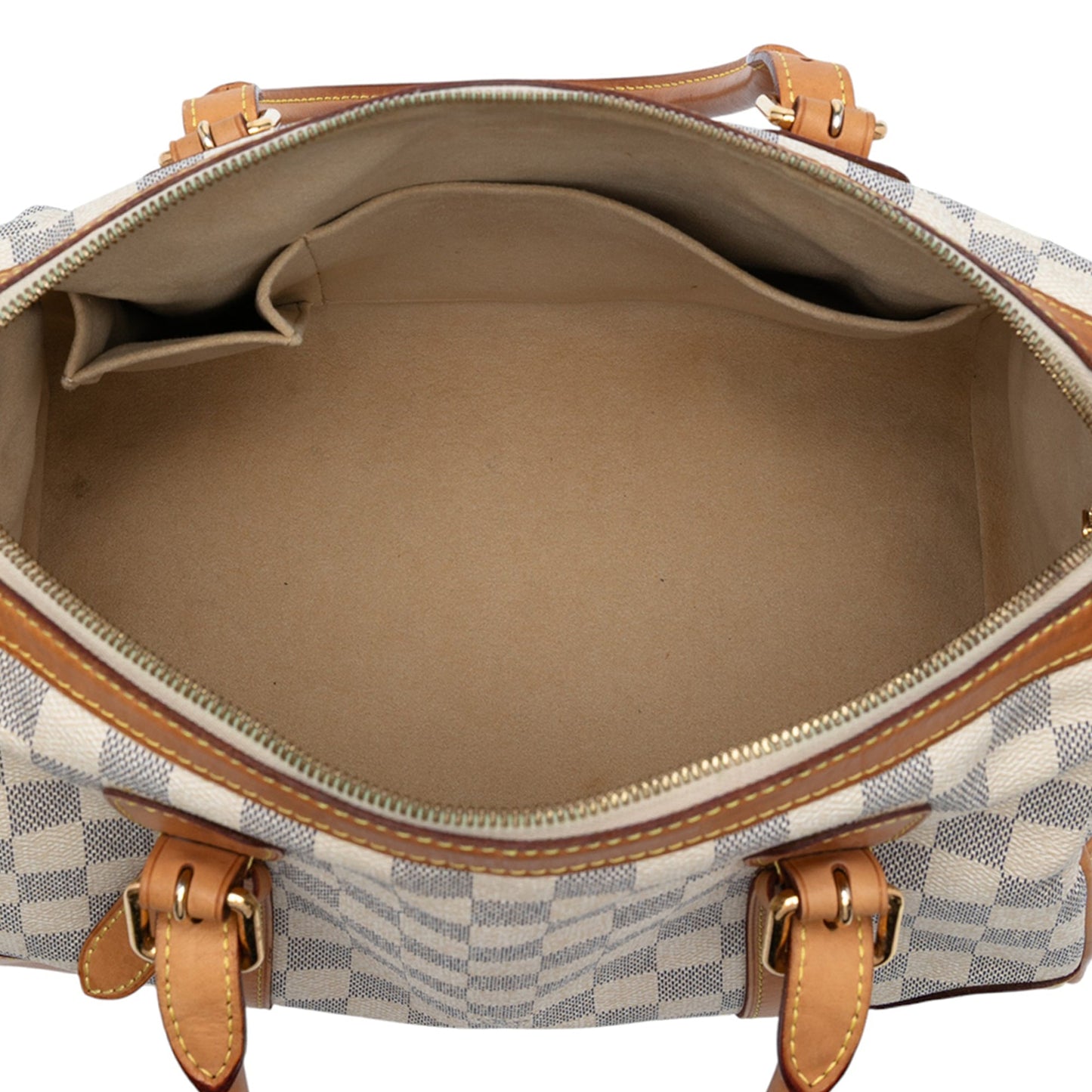 White Louis Vuitton Damier Azur Berkeley Handbag