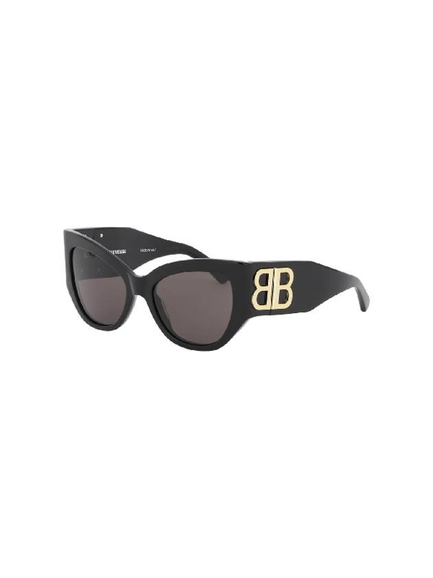 Luxury Balenciaga Trending 2026 BB Logo Cat-Eye Sunglasses Black