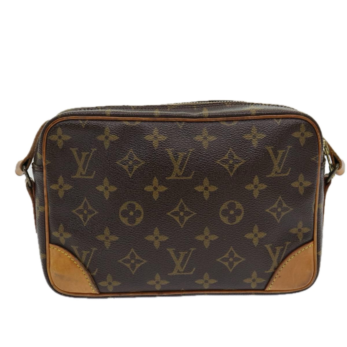 LOUIS VUITTON Monogram Trocadero 23 Shoulder Bag Beige LV Auth 84008